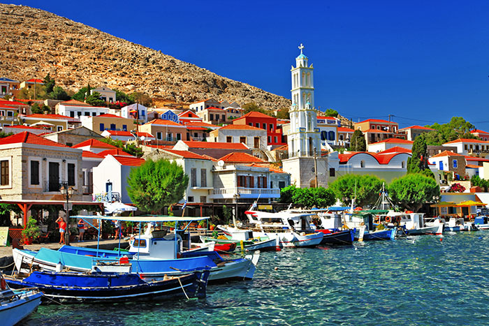 Halki,small island of Dodecanese, Greece