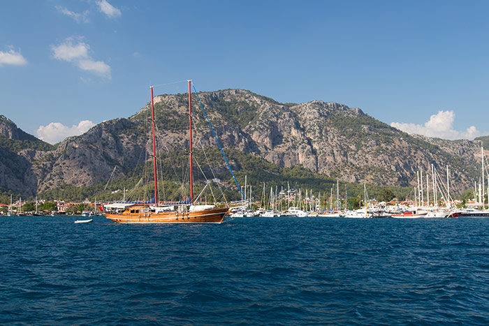 Gocek Town from sea