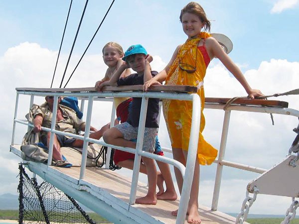 kids onboard gulet