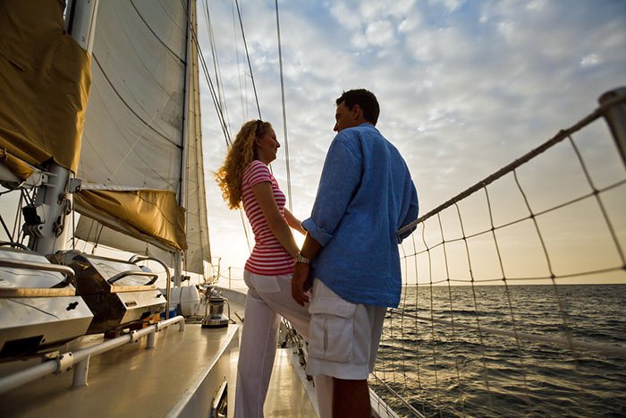 couples on boat