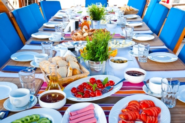 Turkish Breakfast on Gulets